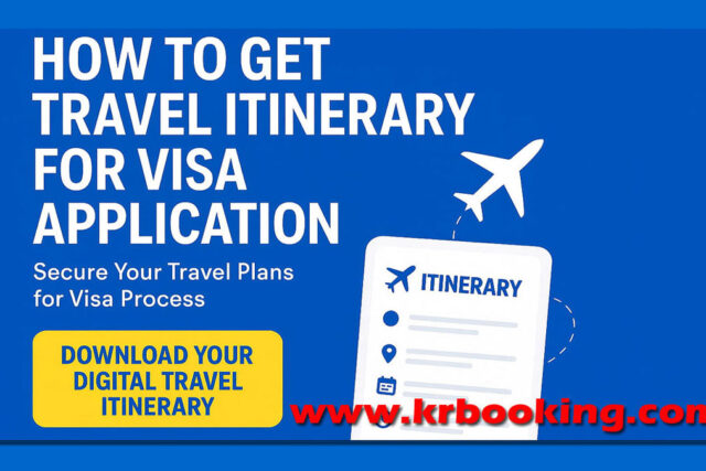 Travel Itinerary for Visa Application